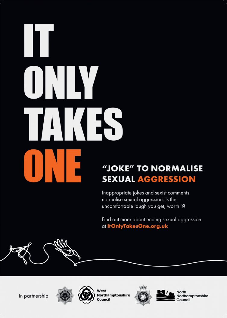It Only Takes One Joke To Normalise Sexual Aggression A4 Poster